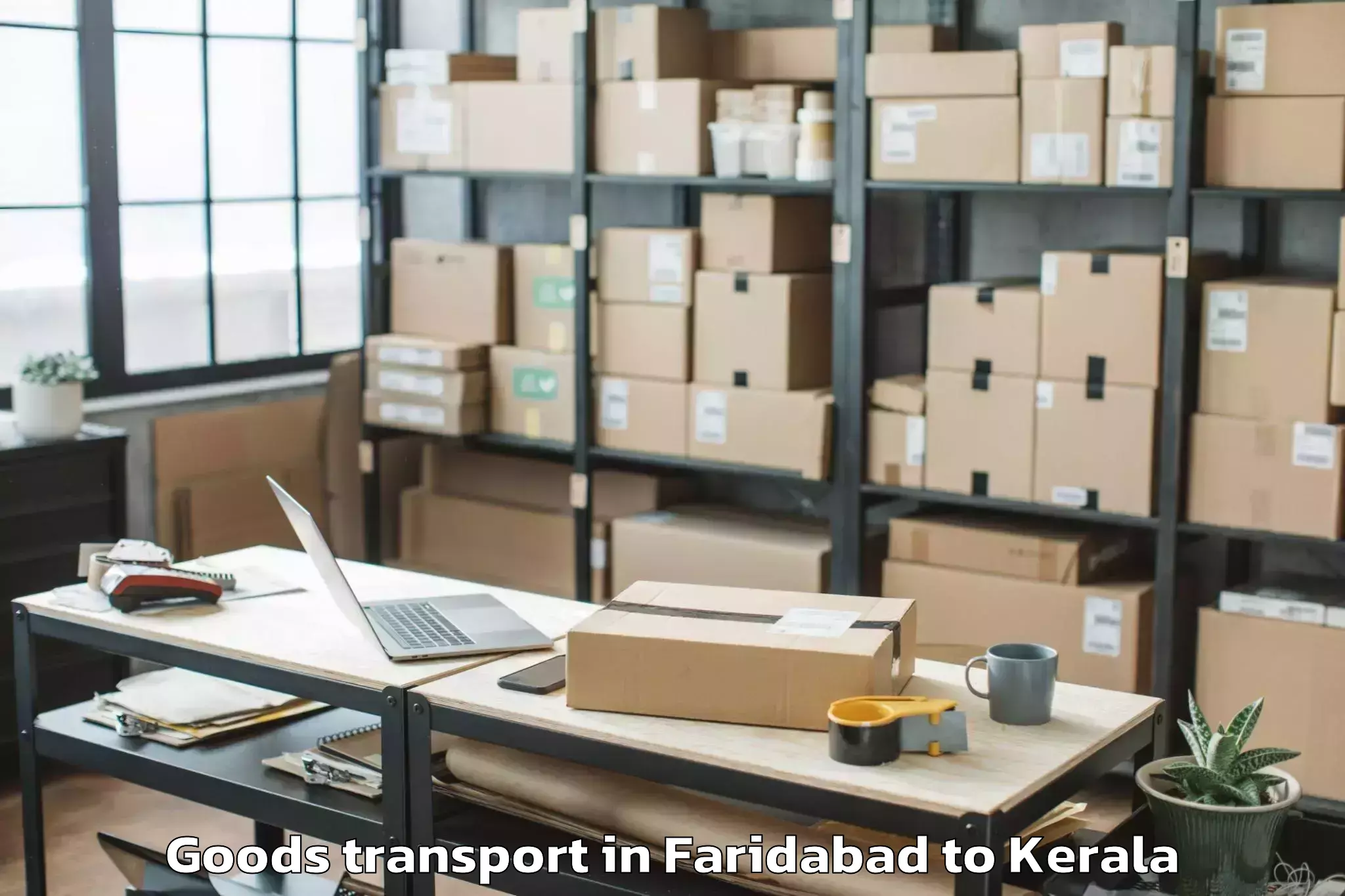 Book Faridabad to Karunagappally Goods Transport